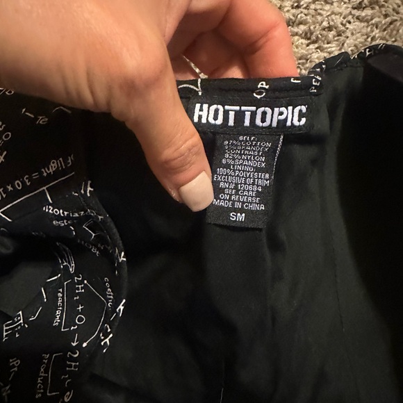 Hot Topic Black Science Pattern Mini Dress - Picture 3 of 5